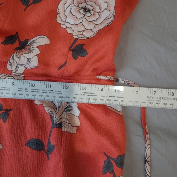 Loft Women's SZ XS floral dress flutter sleeve tie back career work‎ datenight. - Picture 8 of 10
